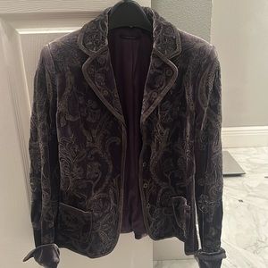 Elie Tahari velvet blazer
